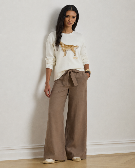 Women's Only Linen Pants (Brown)