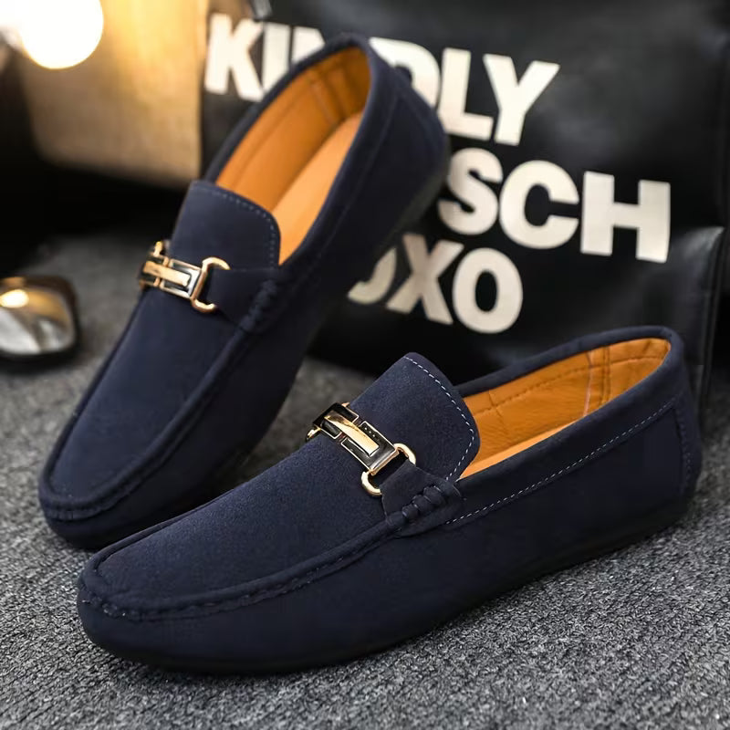 Men's Executive Loafers (Navy Blue)