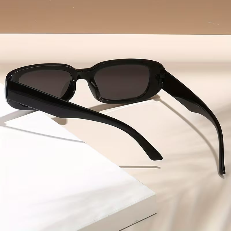 Women's Y2K Square Sunglasses (Black)
