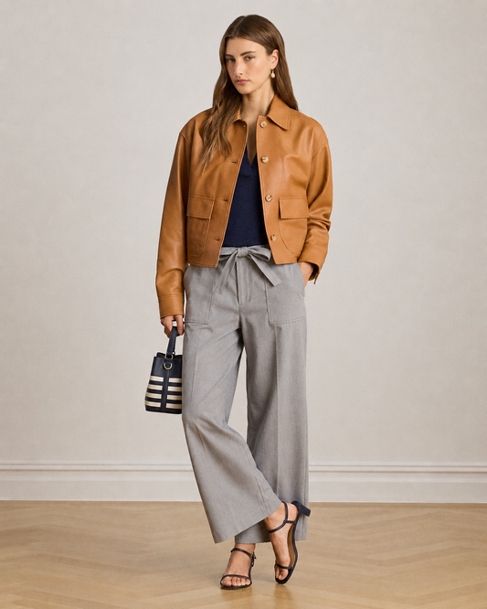 Women's Only Linen Pants (Beige)