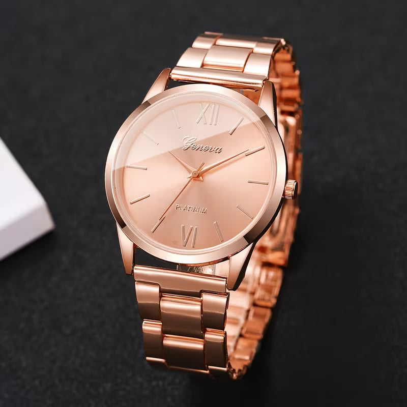 Women's Classic Roman Watch (Rose Gold)