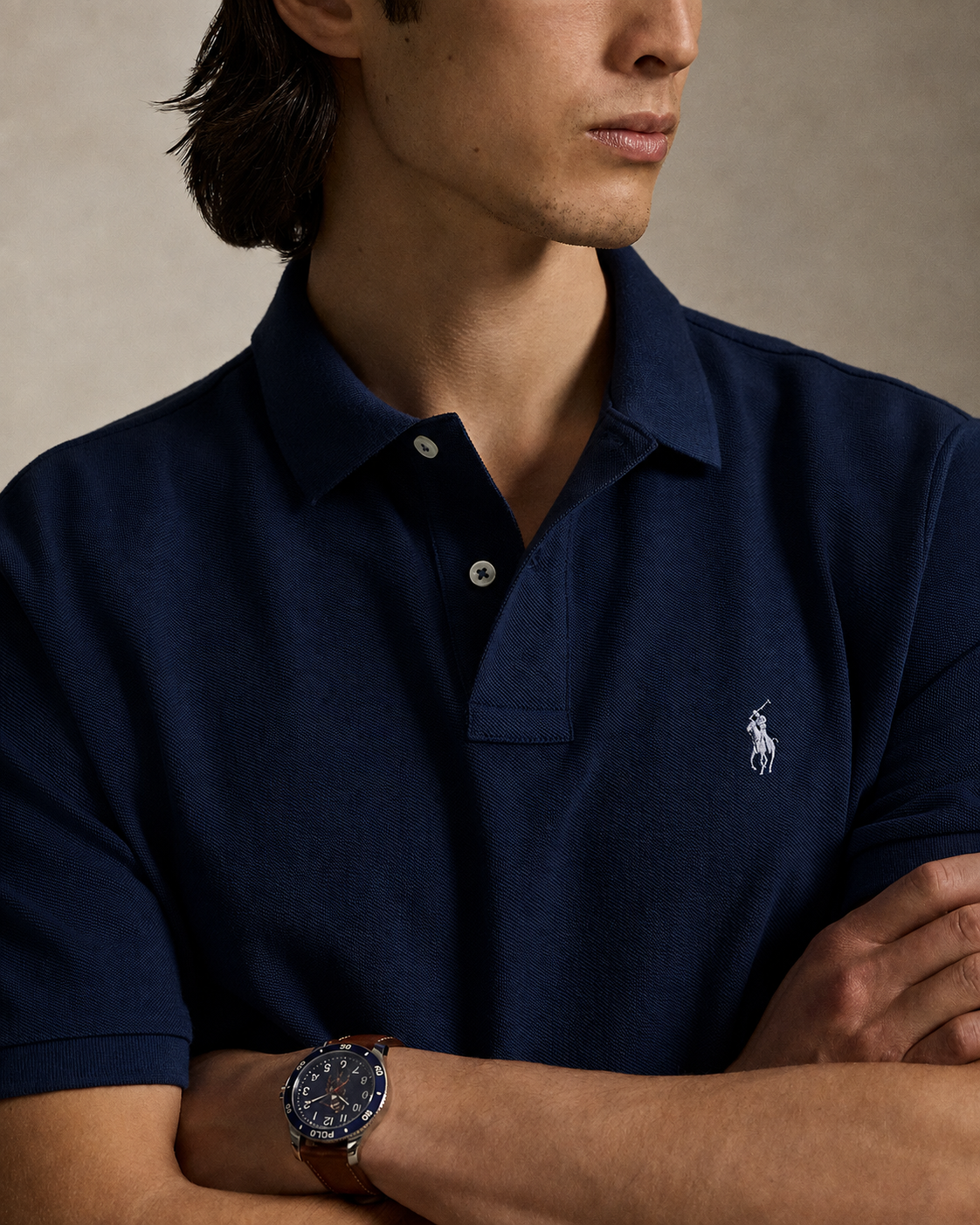 Men's Ralph Lauren Polo Shirt (Denim Blue)