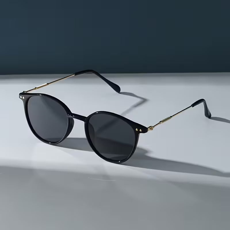 Women's Metal Frame Sunglasses (Black)