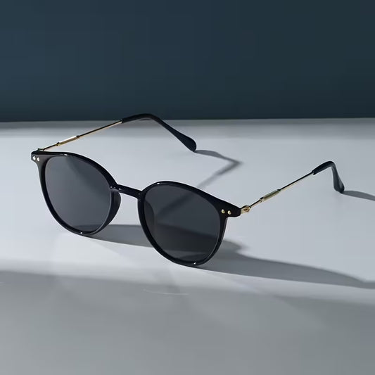 Women's Metal Frame Sunglasses (Black)
