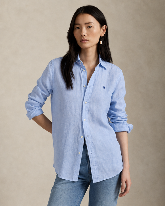 Women's Ralph Lauren Linen Shirt (Blue)