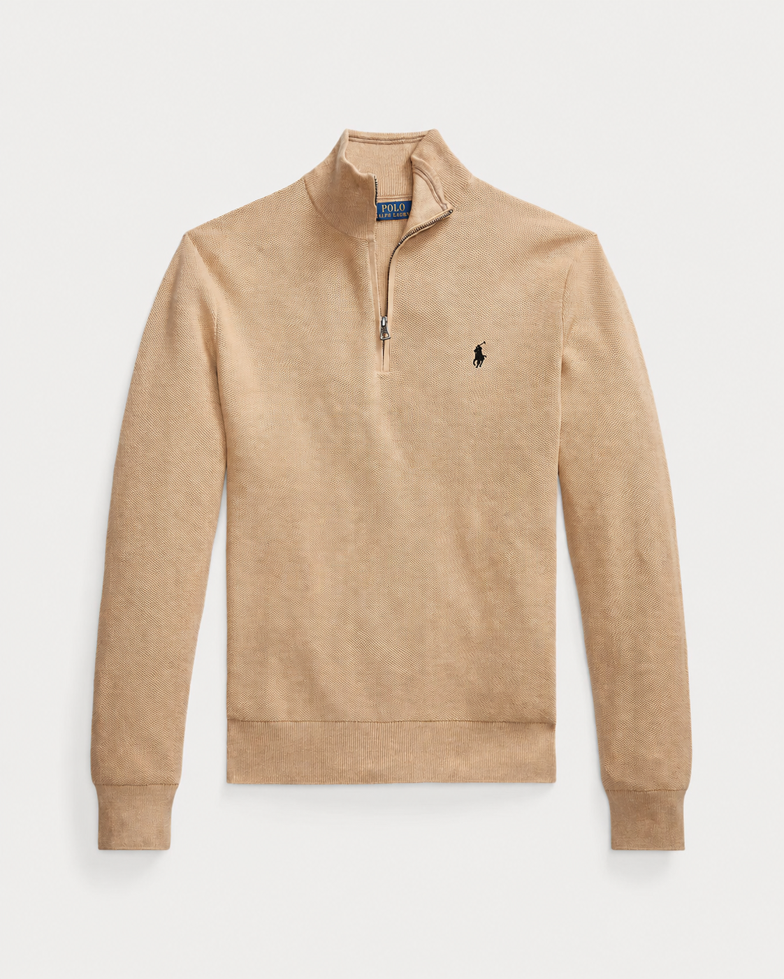 Women's Ralph Lauren Quarter-Zip Sweater (Beige)