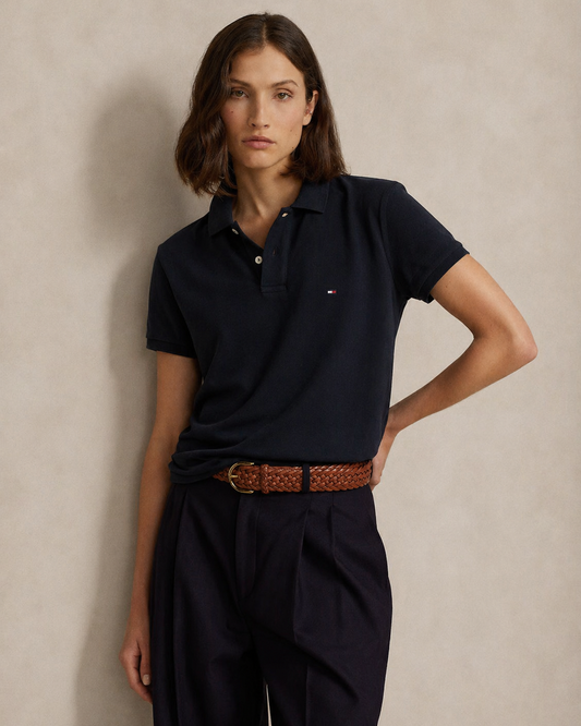 Women’s Tommy Hilfiger Polo Shirt (Navy Blue)