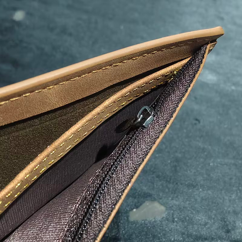 Men's Classic Bifold Wallet (Brown)
