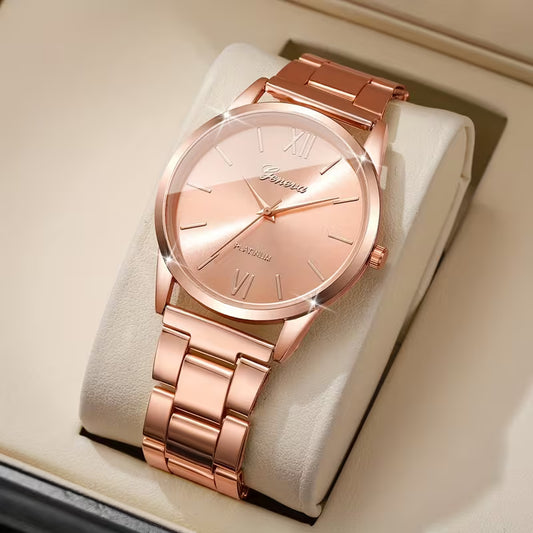 Women's Classic Roman Watch (Rose Gold)