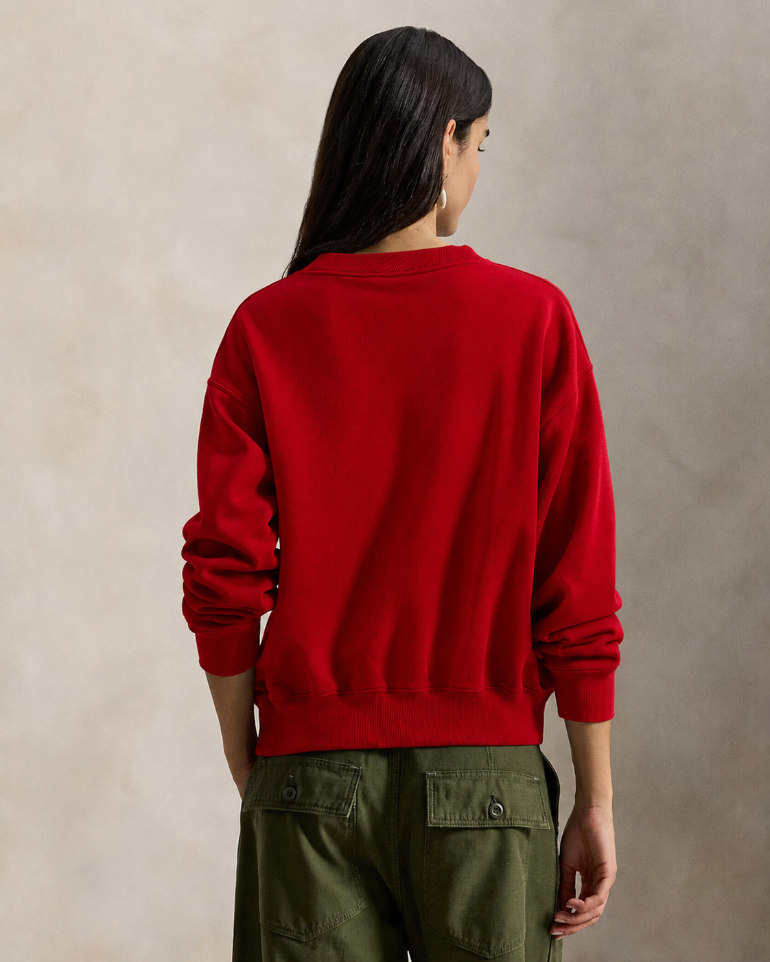 Women's Ralph Lauren Crewneck Sweater (Red)