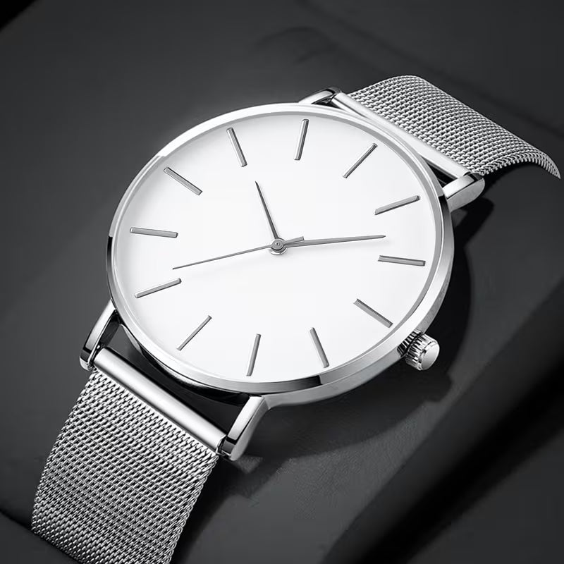 Men's Classic Round Watch (Stainless Steel)