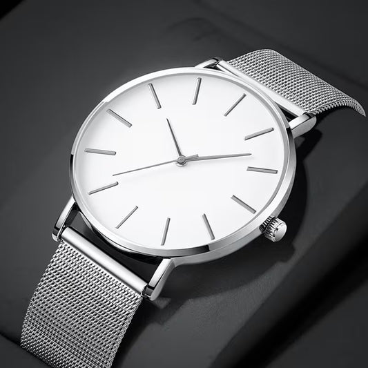 Men's Classic Round Watch (Stainless Steel)