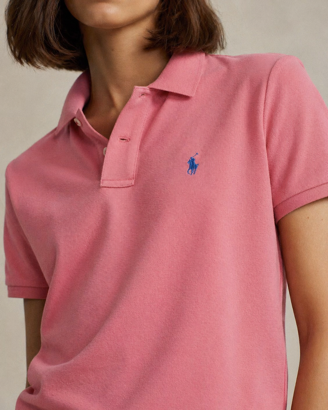 Women's Ralph Lauren Polo Shirt (Bois De Rose)