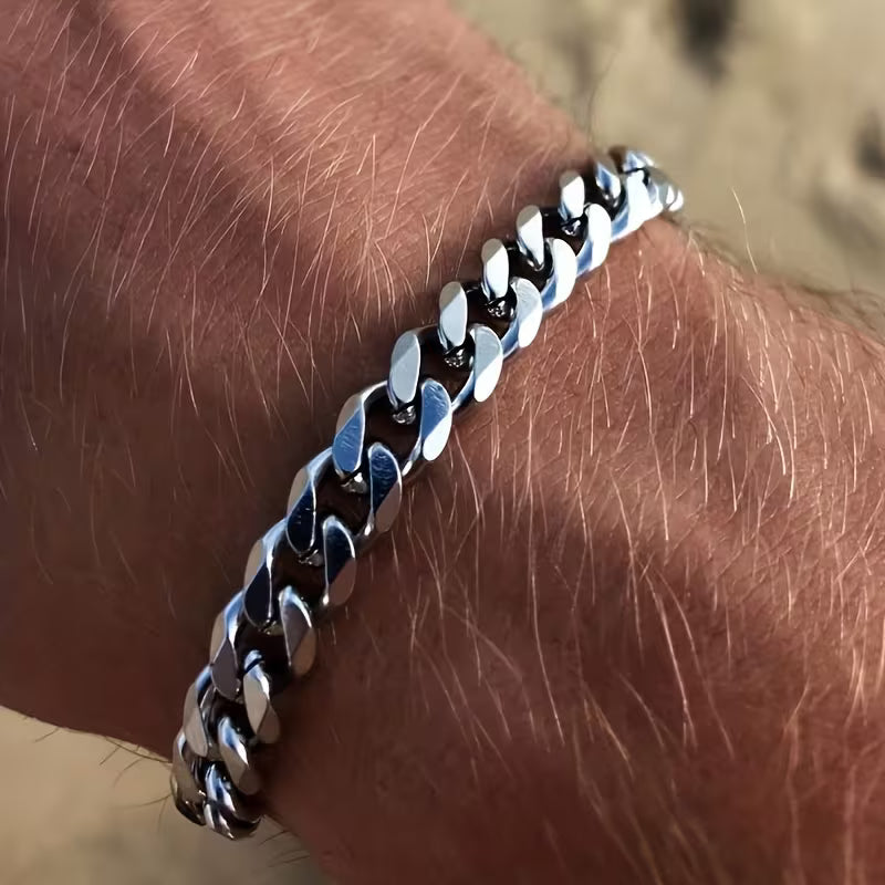 Men's Cuban Chain Bracelet (Stainless Steel)