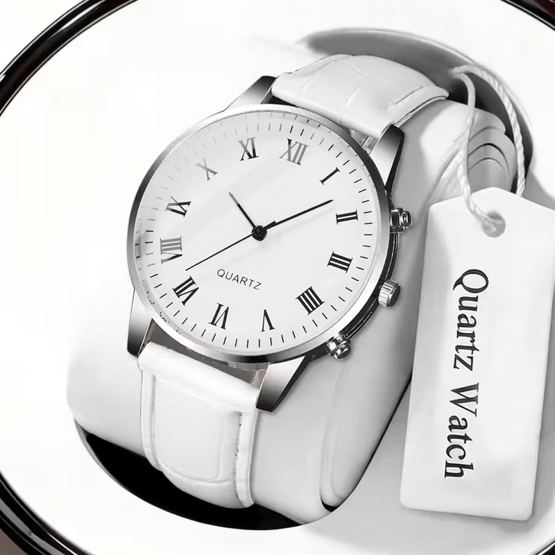 Men's Luxury Quartz Watch (White)