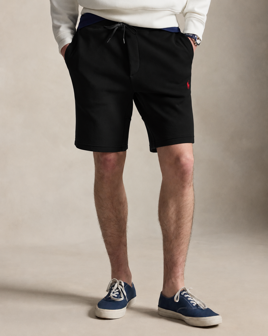 Men's Ralph Lauren Fleece Shorts (Black)