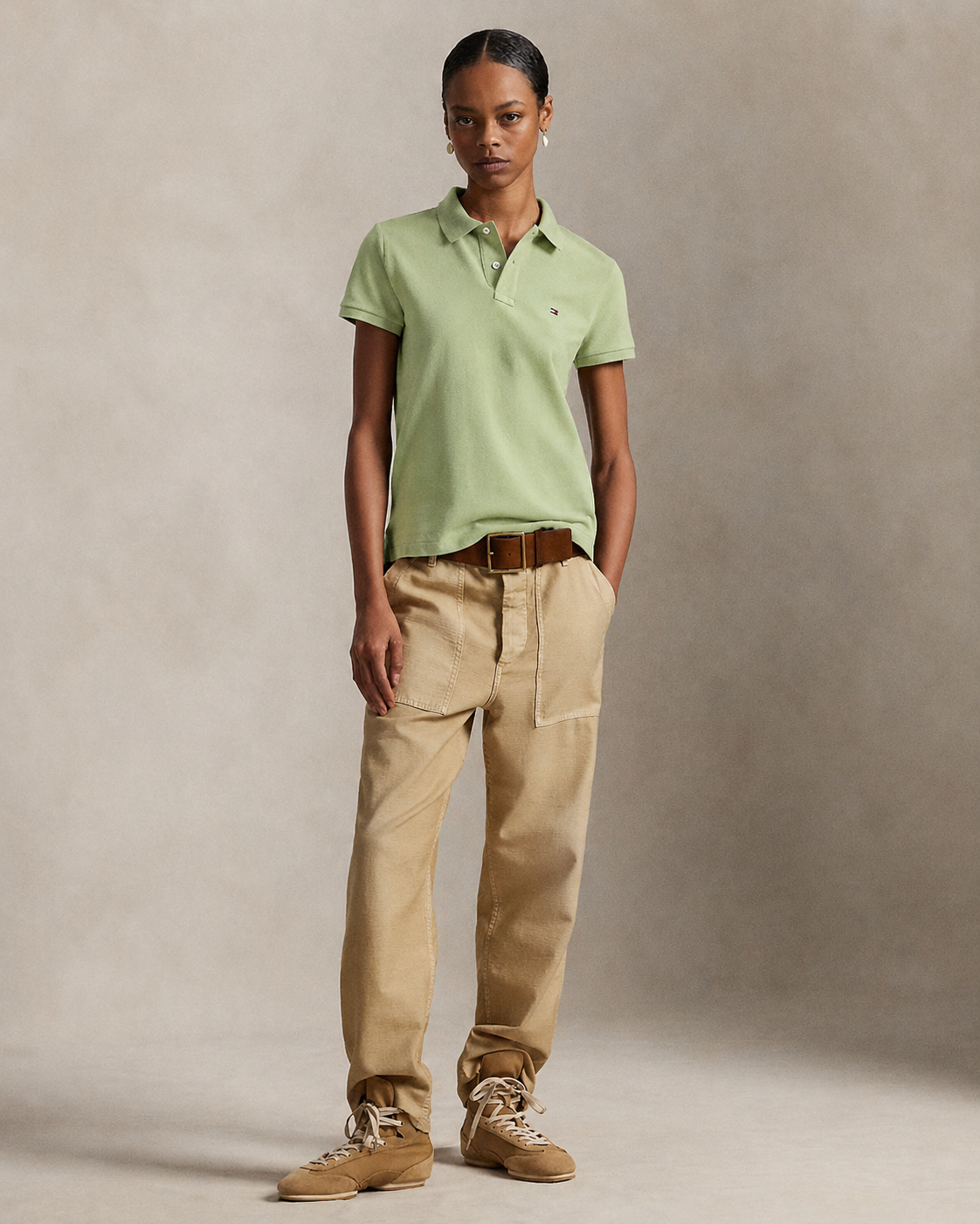 Women’s Tommy Hilfiger Polo Shirt (Green)