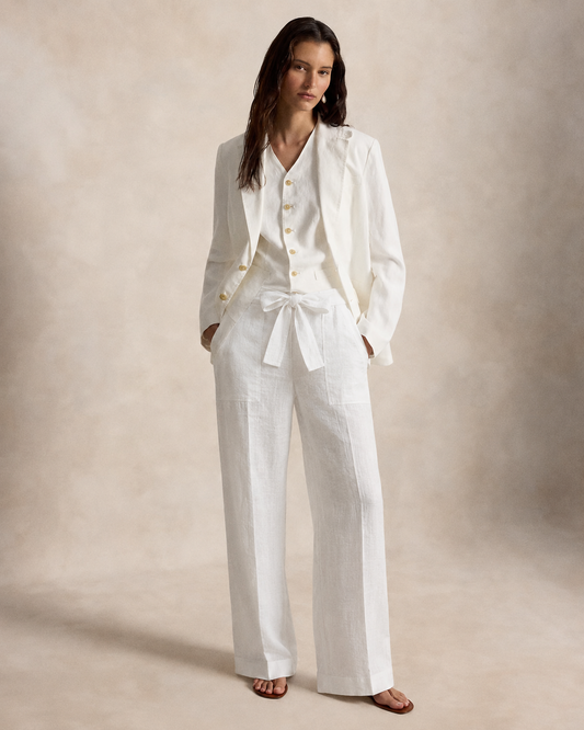 Women's Only Linen Pants (White)