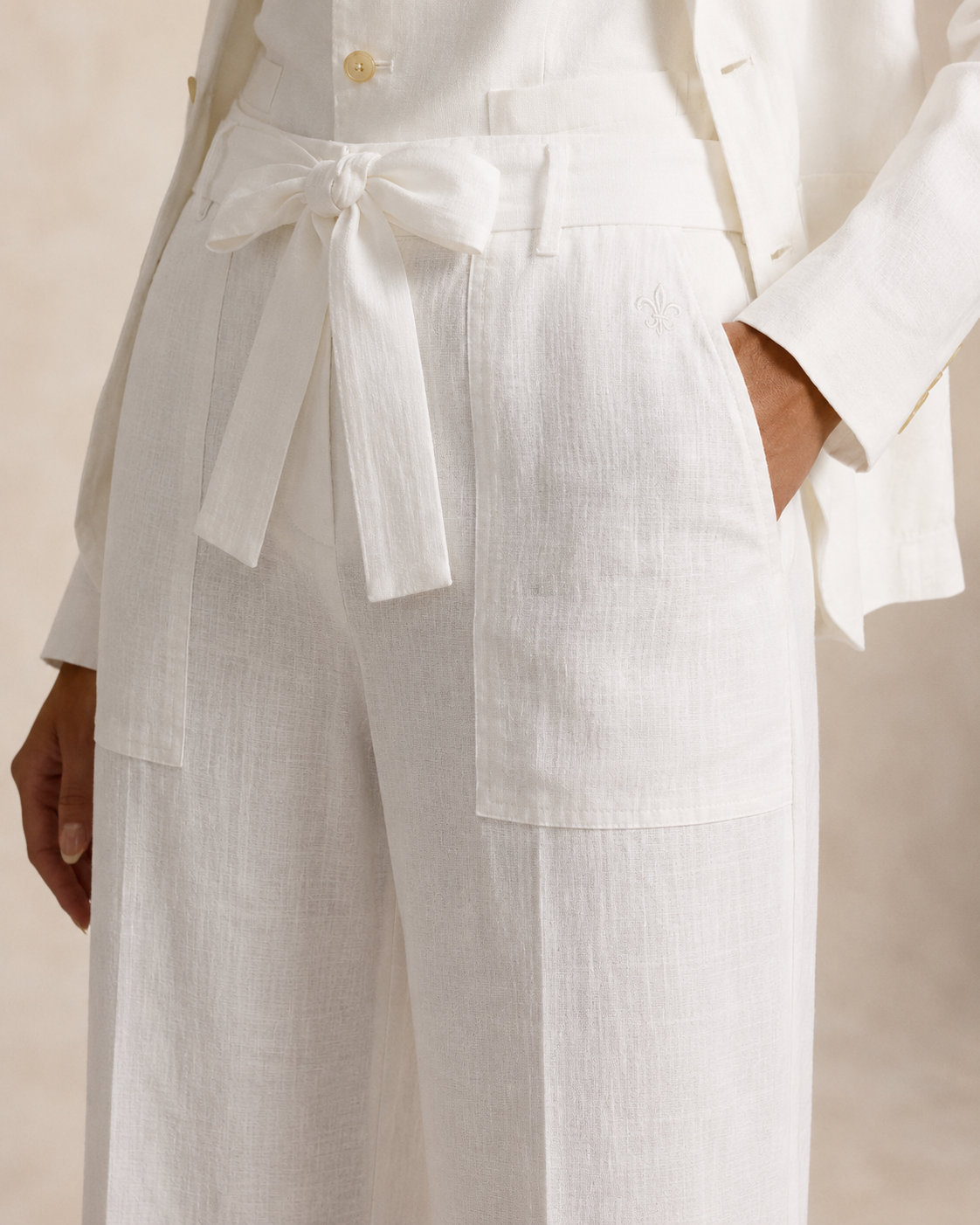 Women's Only Linen Pants (White)