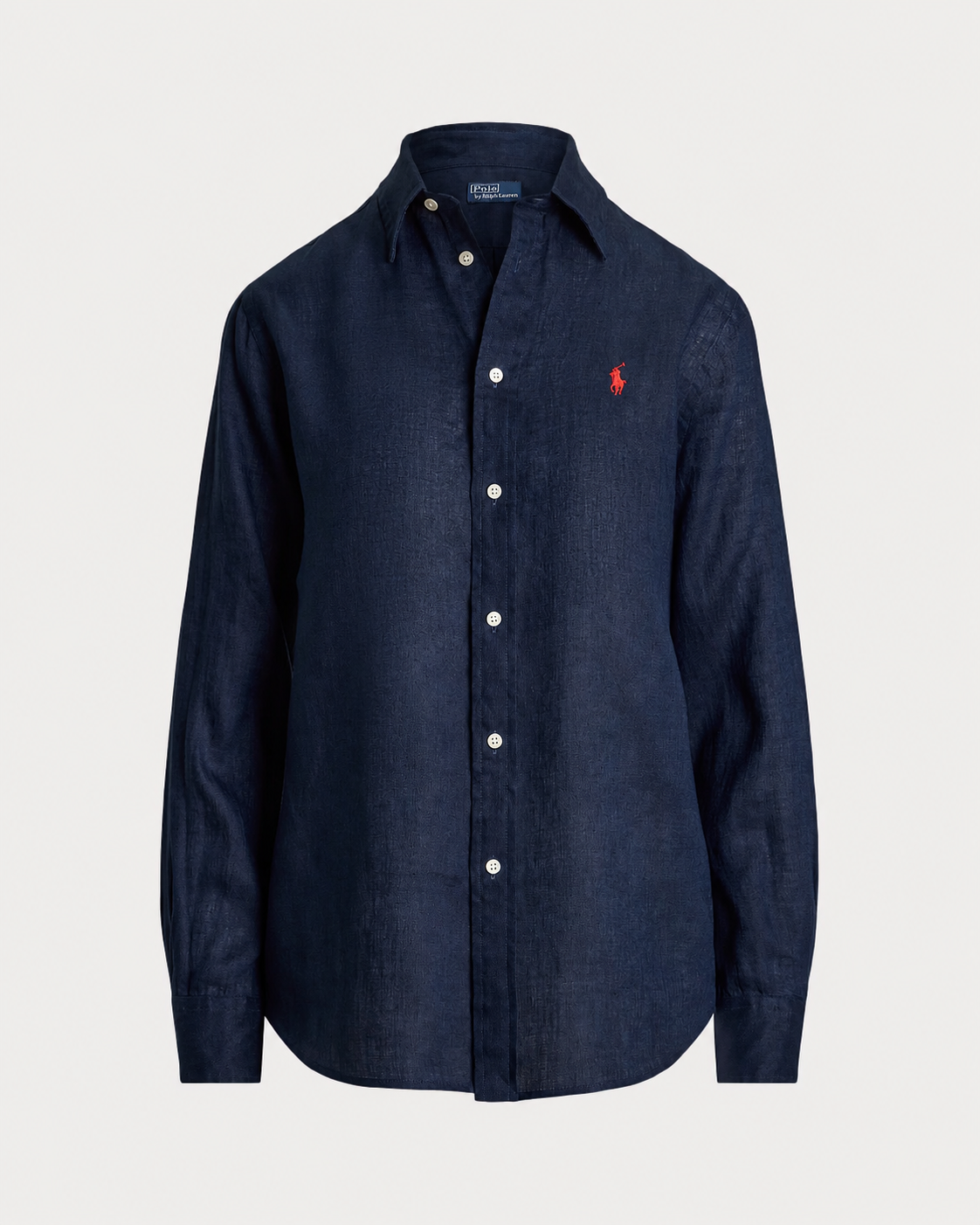 Women's Ralph Lauren Linen Shirt (Navy Blue)
