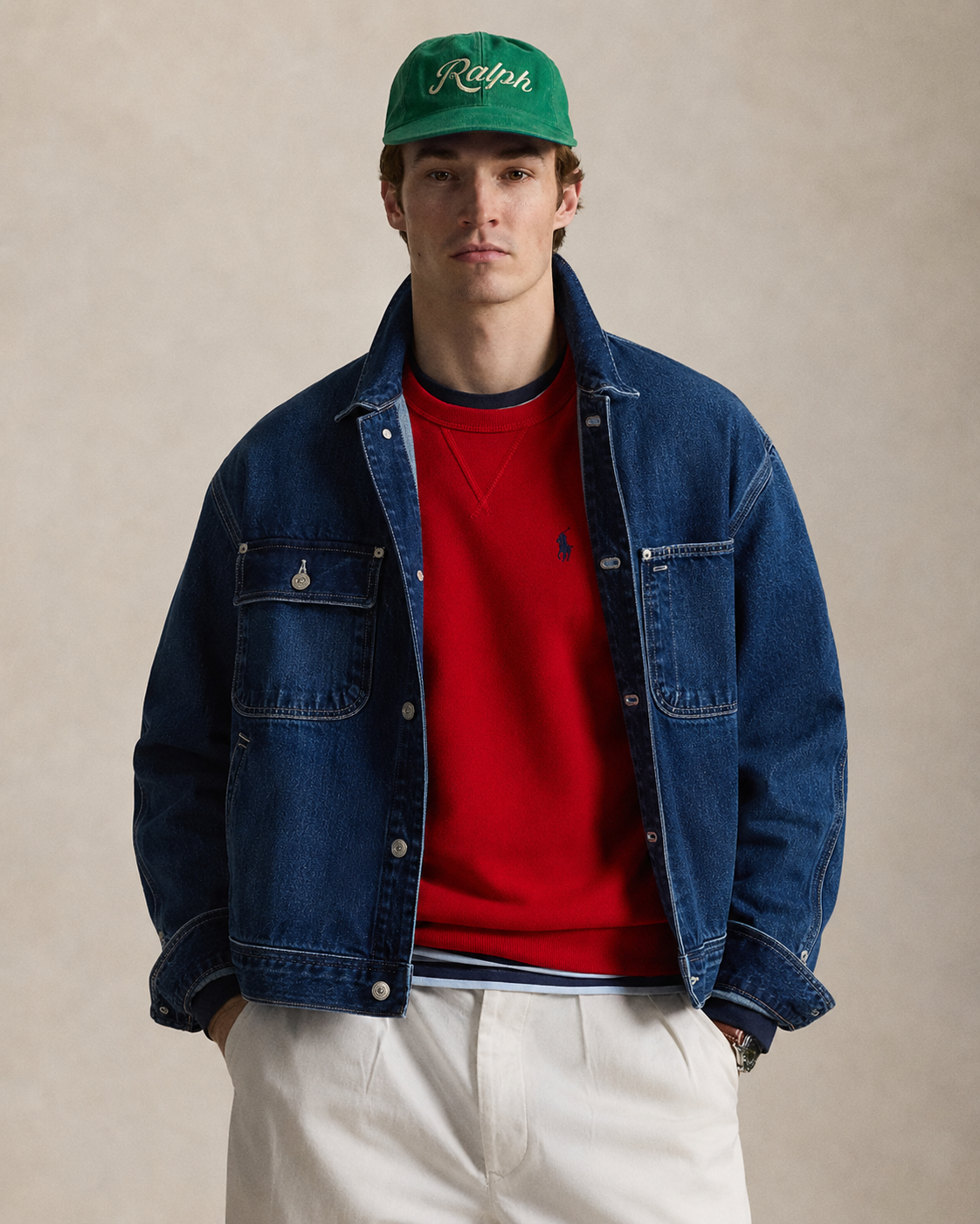 Men's Ralph Lauren Crewneck Sweater (Red)