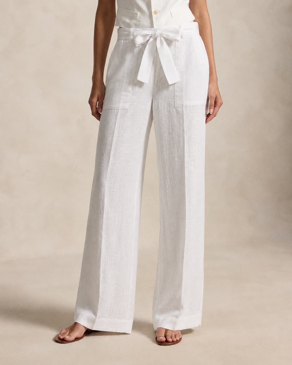 Women's Only Linen Pants (White)
