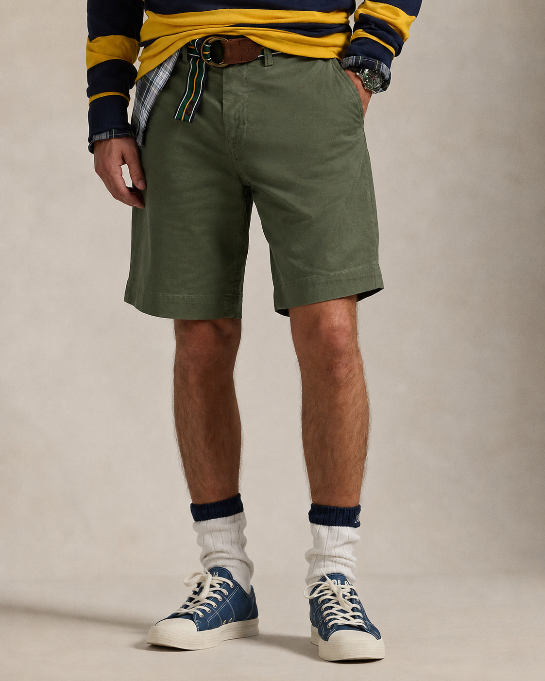 Men's Ralph Lauren Cotton Chino Shorts (Green)