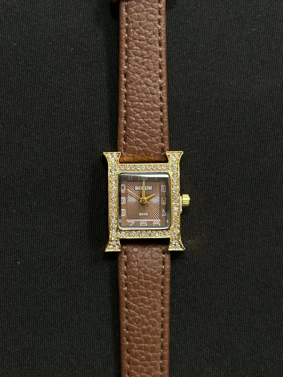 Flexagain’s Bolun Suede Watch (Brown)