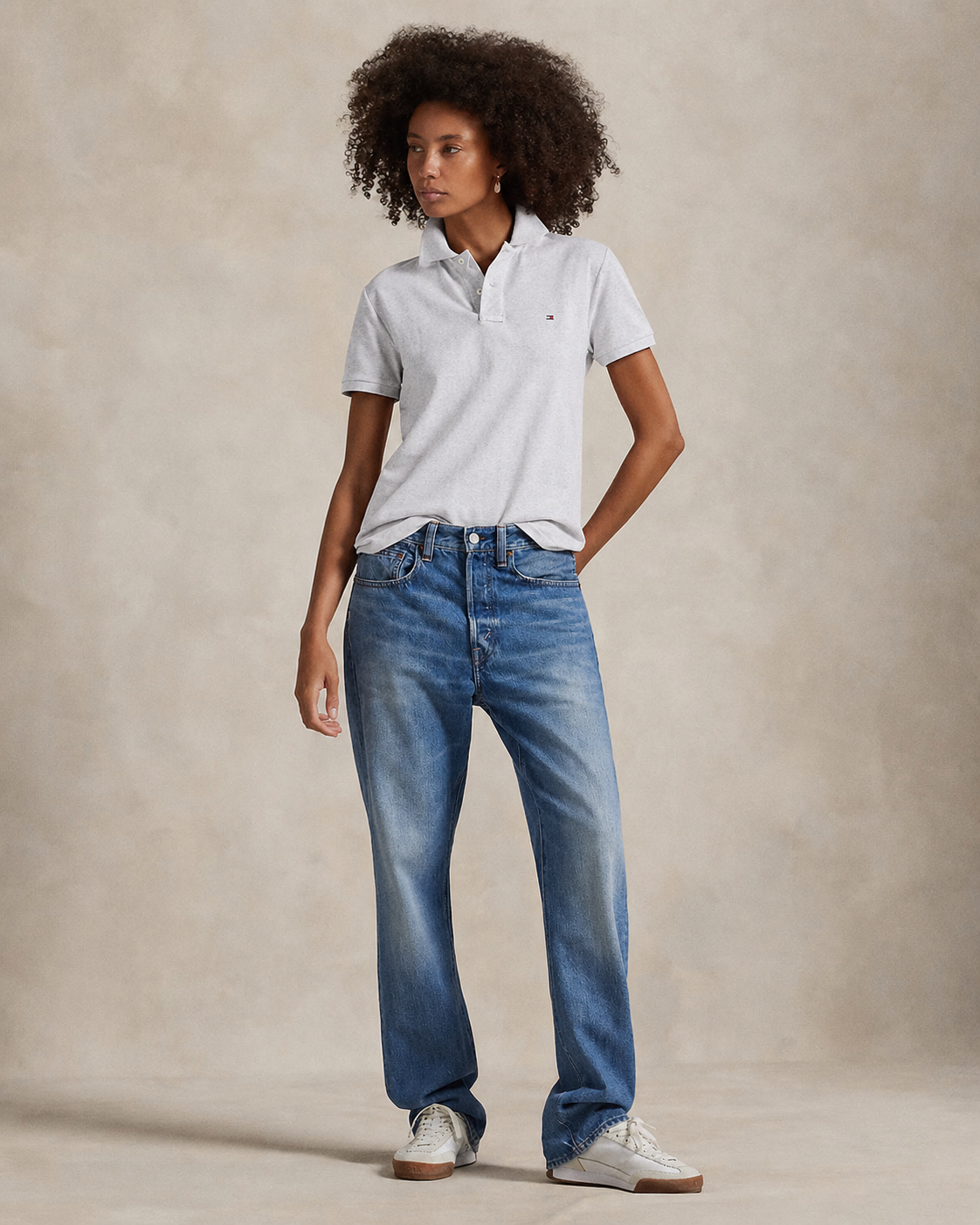 Women’s Tommy Hilfiger Polo Shirt (Grey)