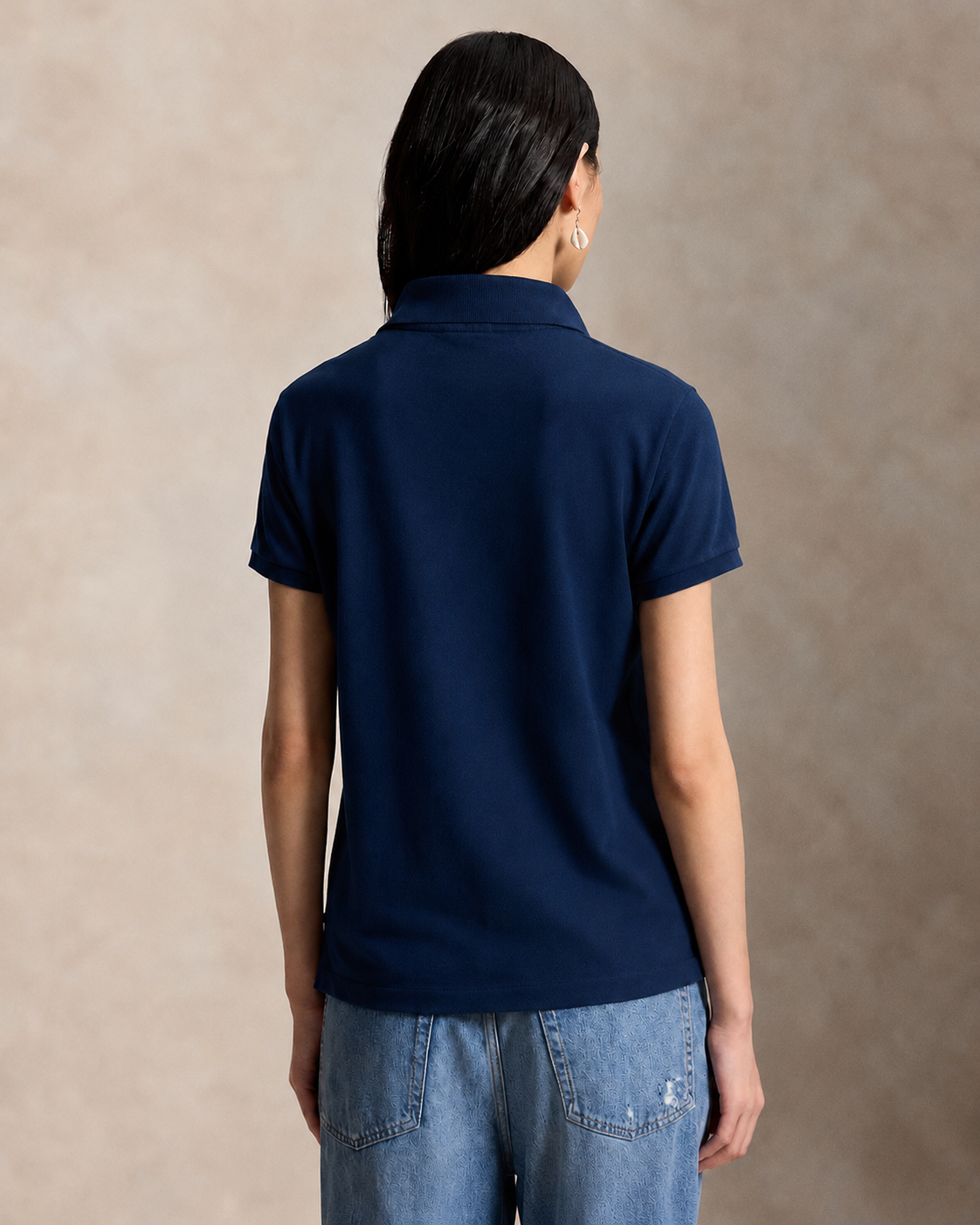 Women's Ralph Lauren Polo Shirt (Denim Blue)