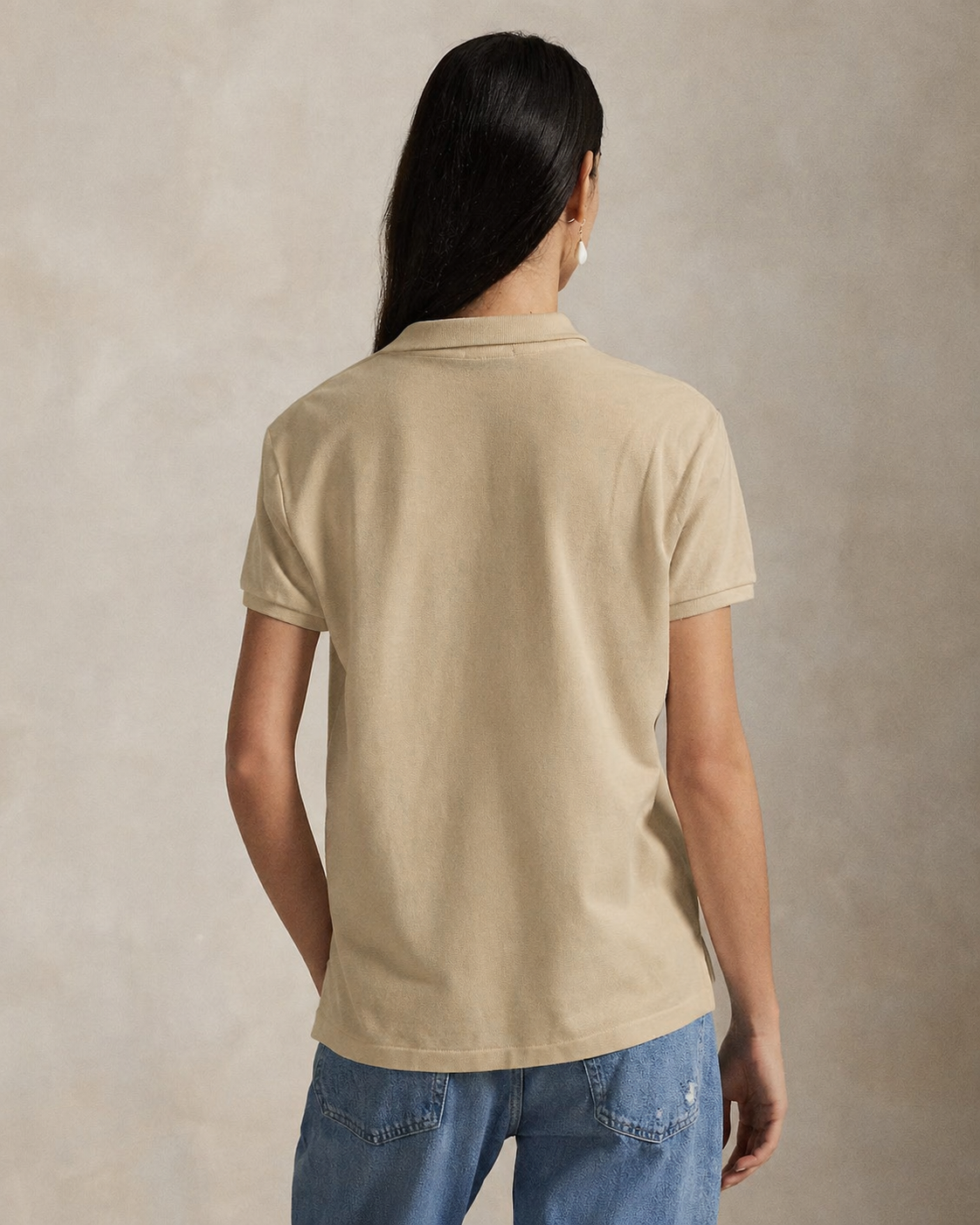 Women's Ralph Lauren Polo Shirt (Light Brown)