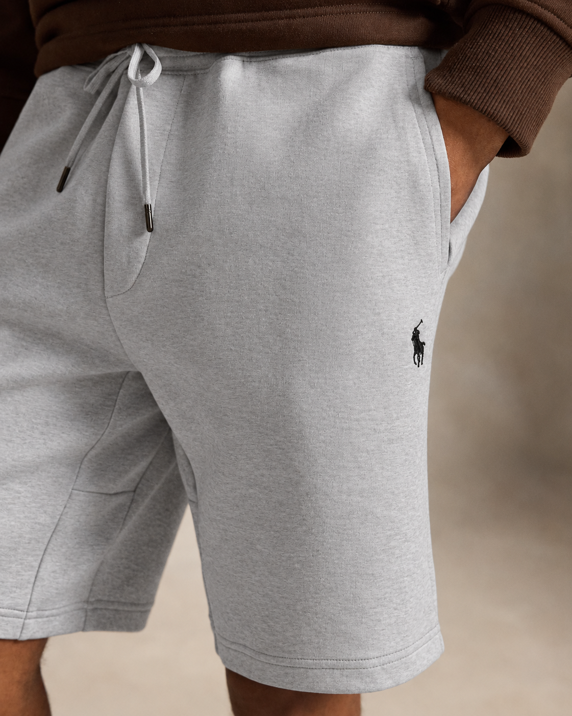 Men's Ralph Lauren Fleece Shorts (Grey)