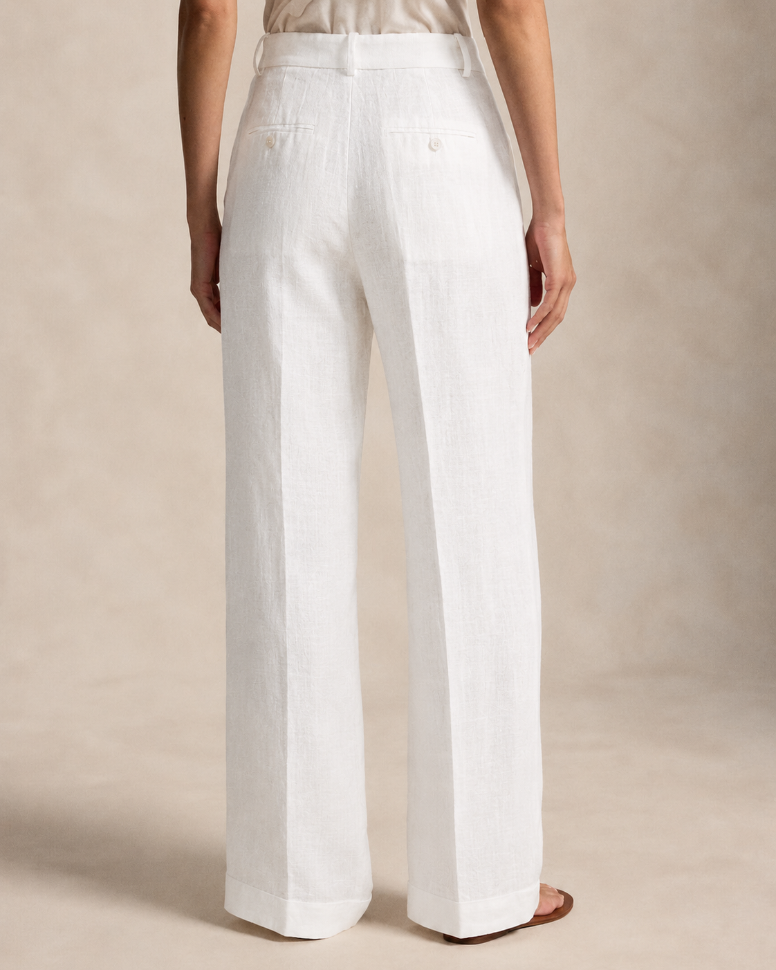 Women's Only Linen Pants (White)