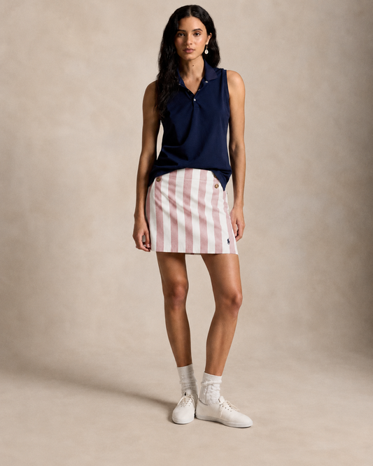 Women's Ralph Lauren Stripped Skorts (Pink)