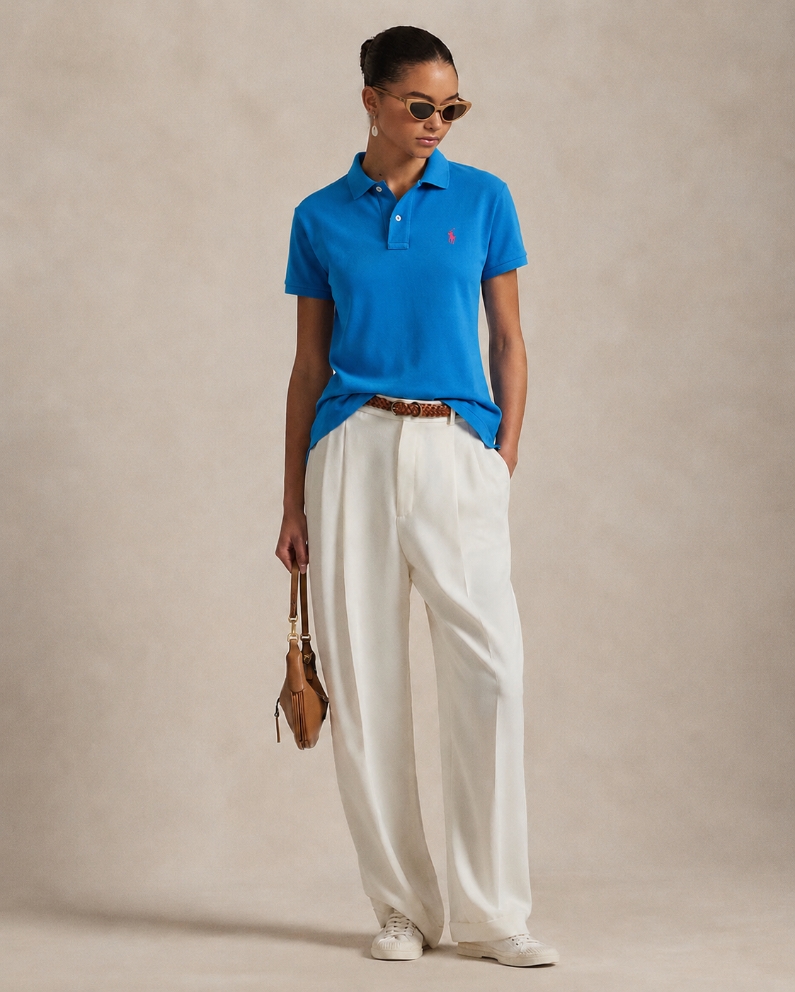 Women's Ralph Lauren Polo Shirt (Light Blue)