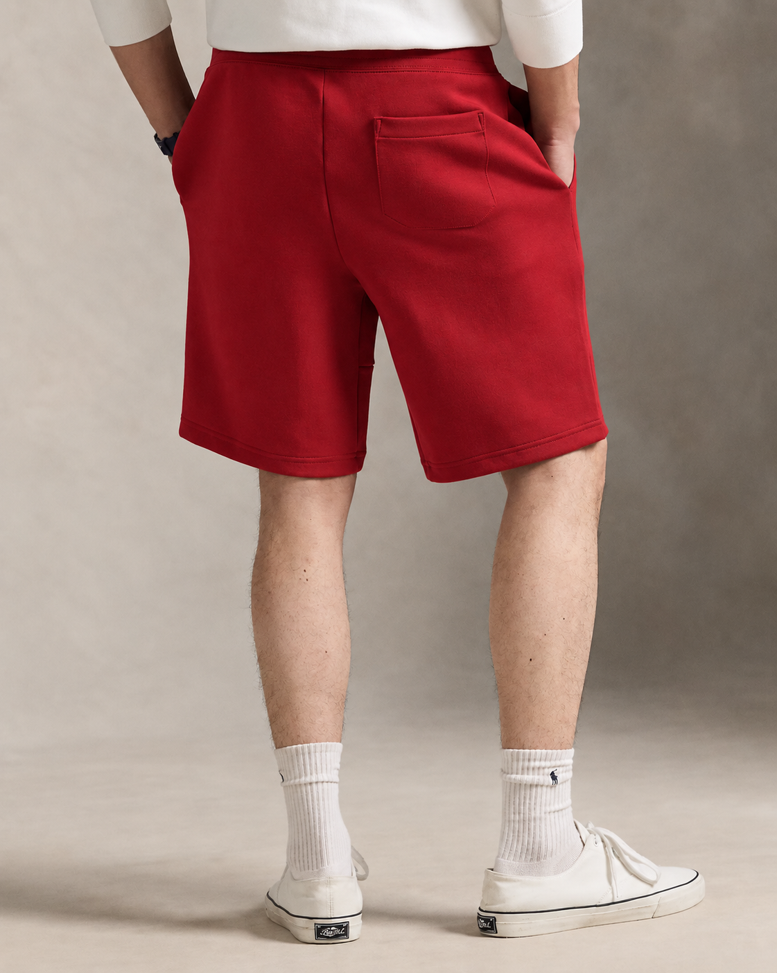 Men's Ralph Lauren Fleece Shorts (Red)