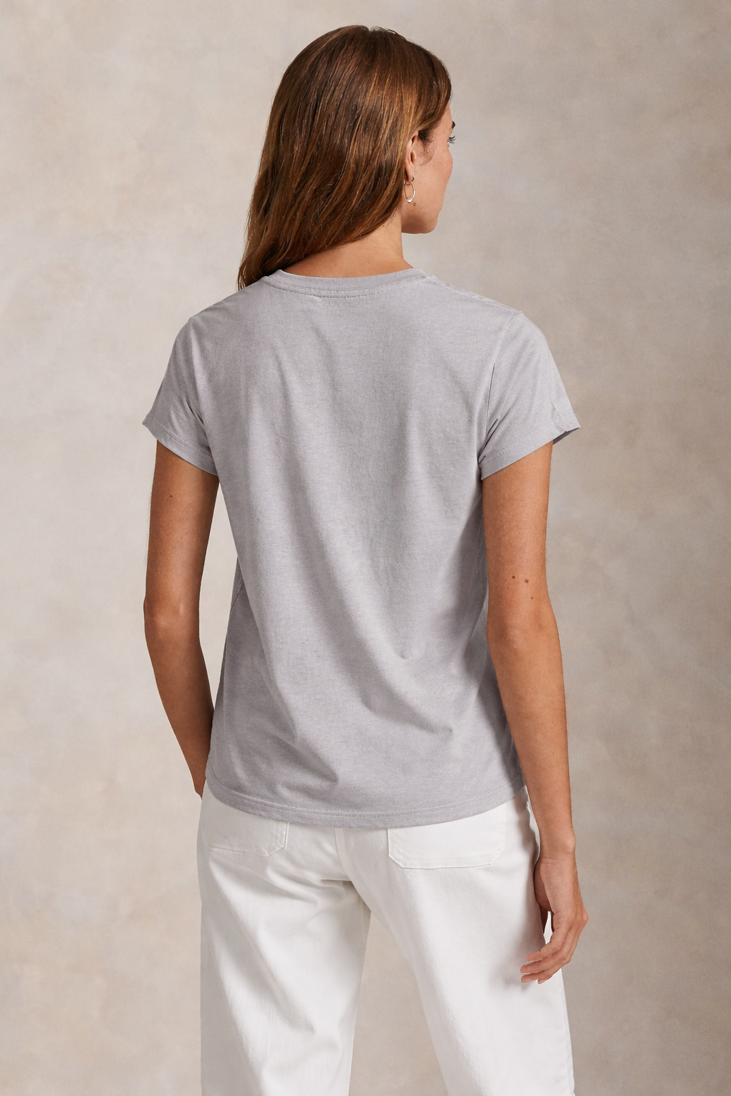 Women’s Ralph Lauren T-Shirt (Solid Grey)