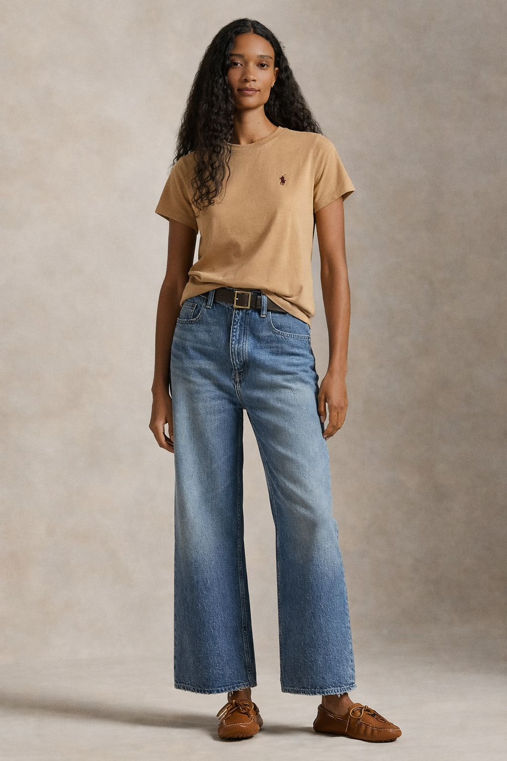 Women’s Ralph Lauren T-Shirt (Camel)