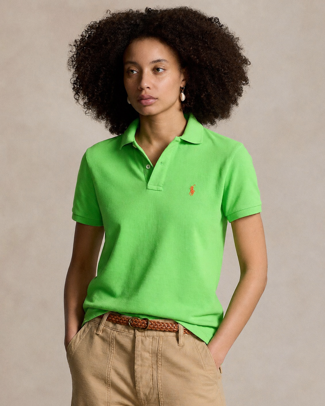 Women's Ralph Lauren Polo Shirt (Light Green)