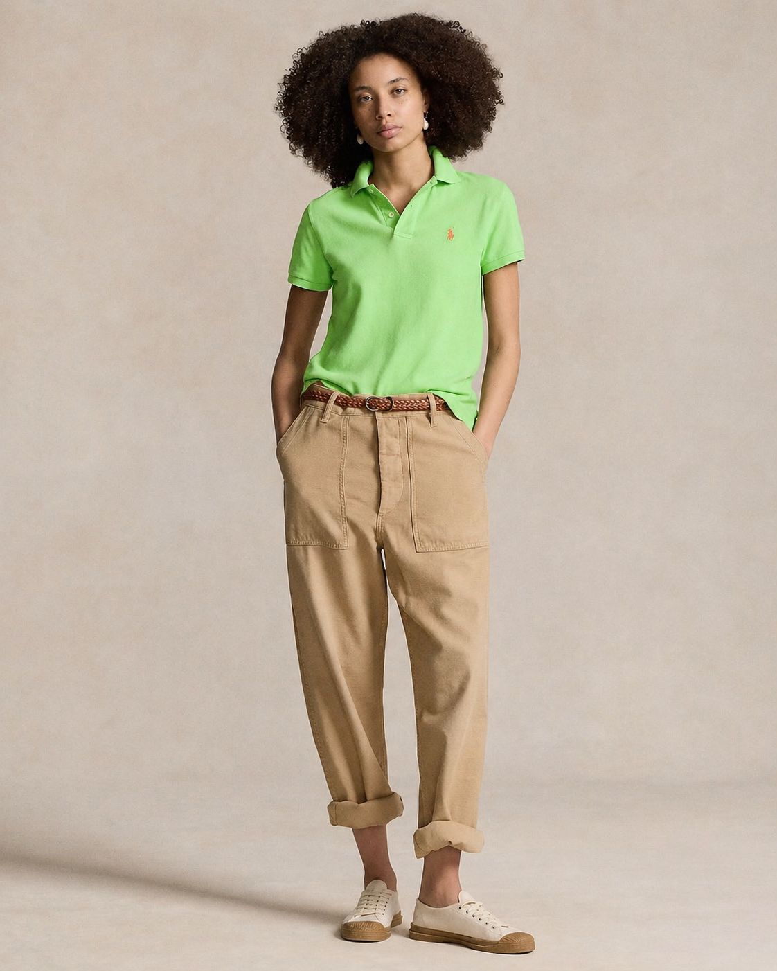 Women's Ralph Lauren Polo Shirt (Light Green)
