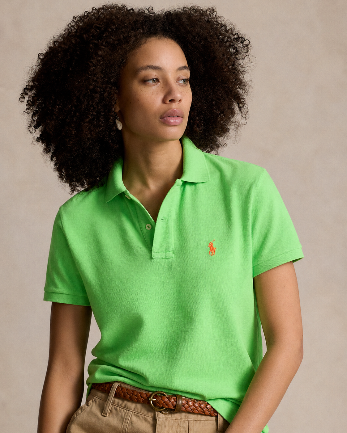 Women's Ralph Lauren Polo Shirt (Light Green)