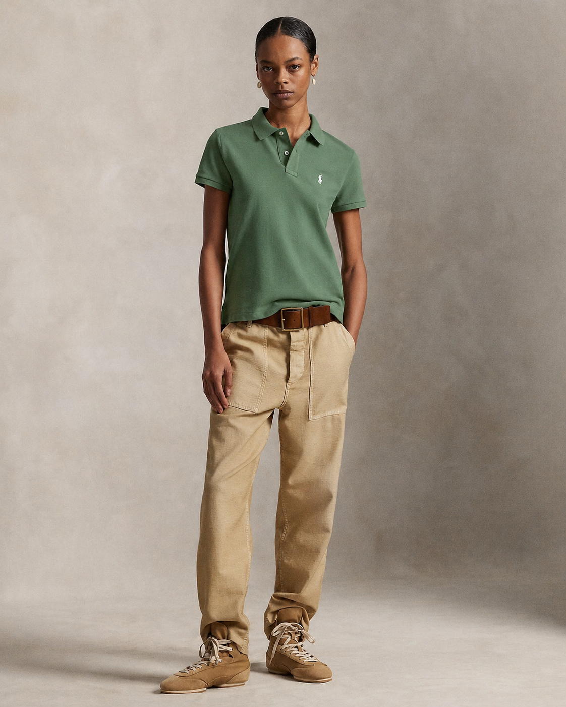 Women's Ralph Lauren Polo Shirt (Green)