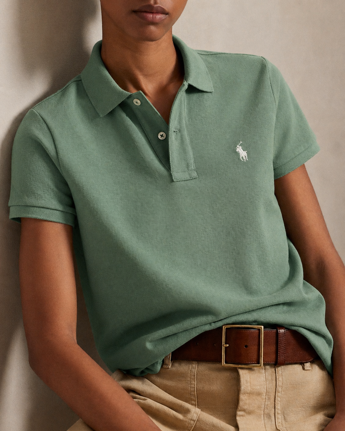 Women's Ralph Lauren Polo Shirt (Green)