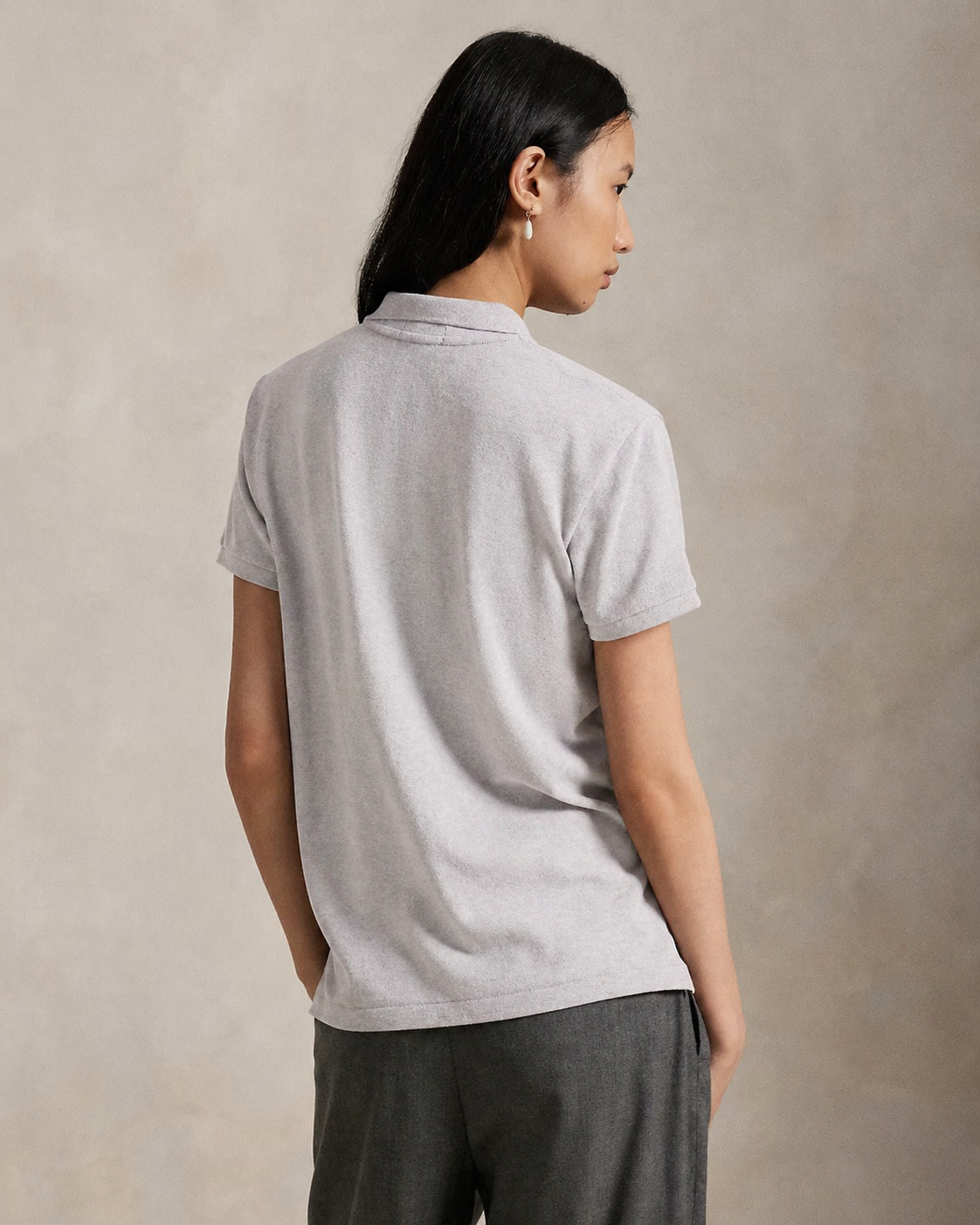 Women's Ralph Lauren Polo Shirt (Light Grey)