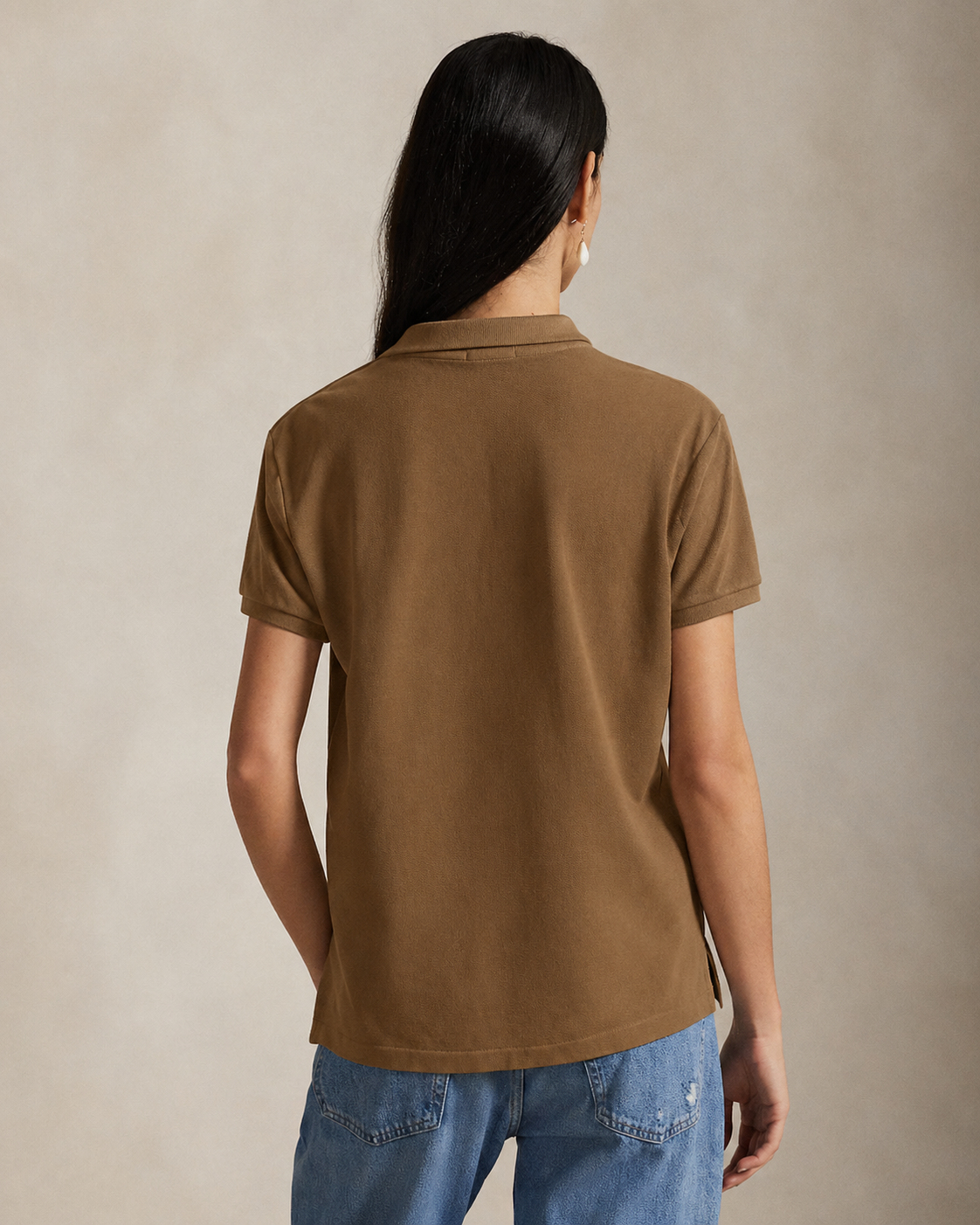 Women's Ralph Lauren Polo Shirt (Brown)