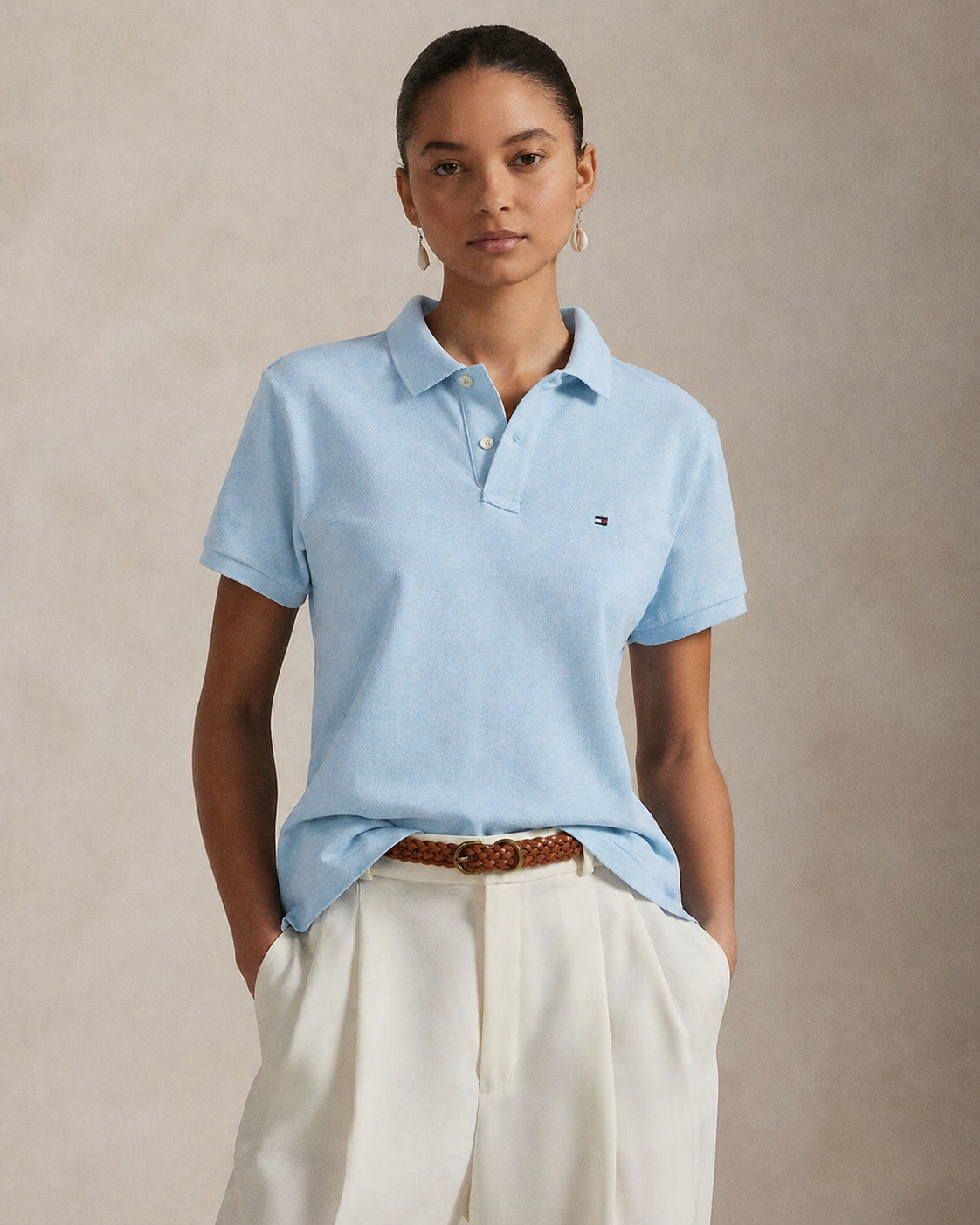Women’s Tommy Hilfiger Polo Shirt (Blue)