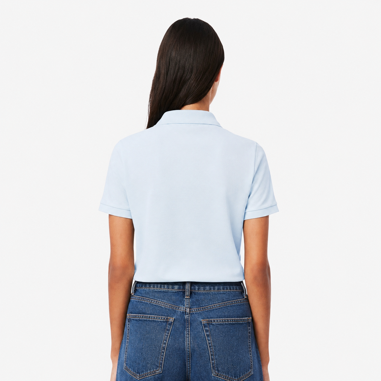 Women's Lacoste Polo Shirt (Baby Blue)