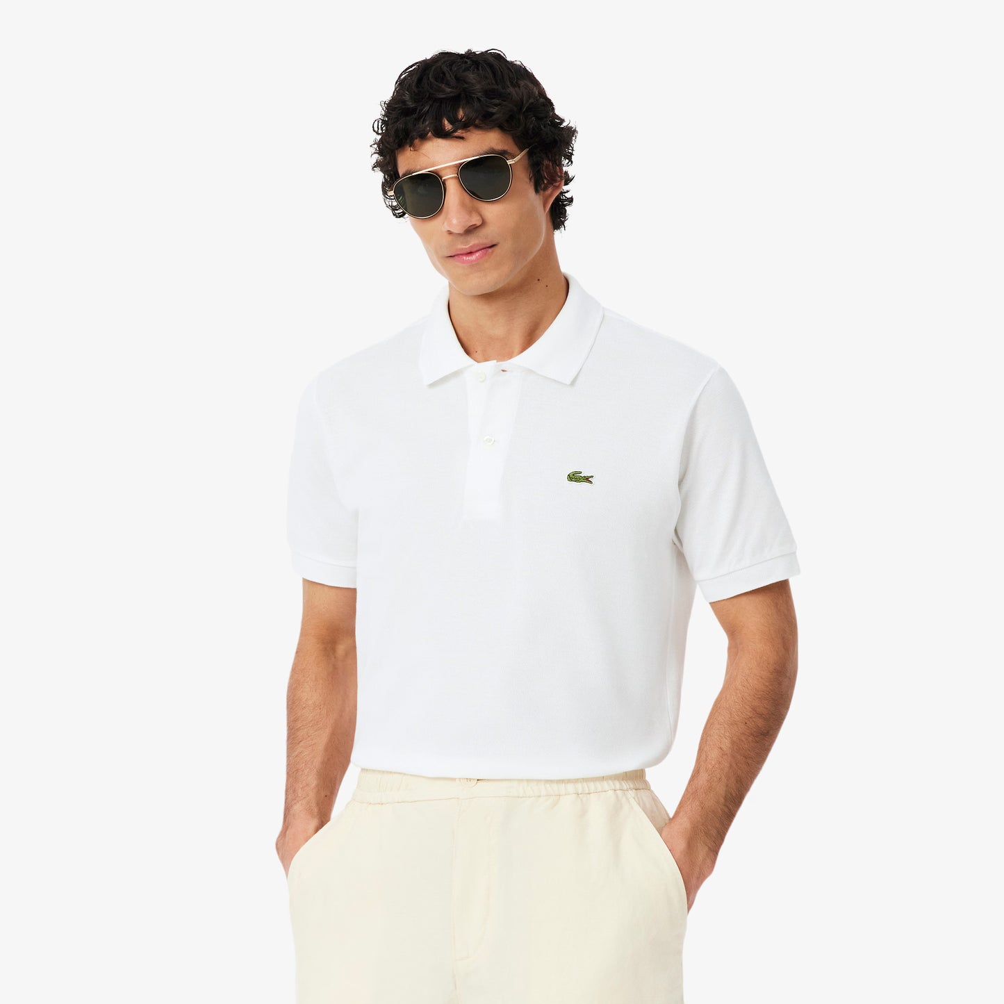 Men's Lacoste Polo Shirt (White)