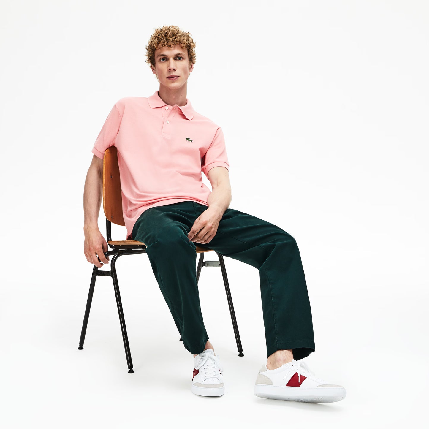 Men's Lacoste Polo Shirt (Baby Pink)
