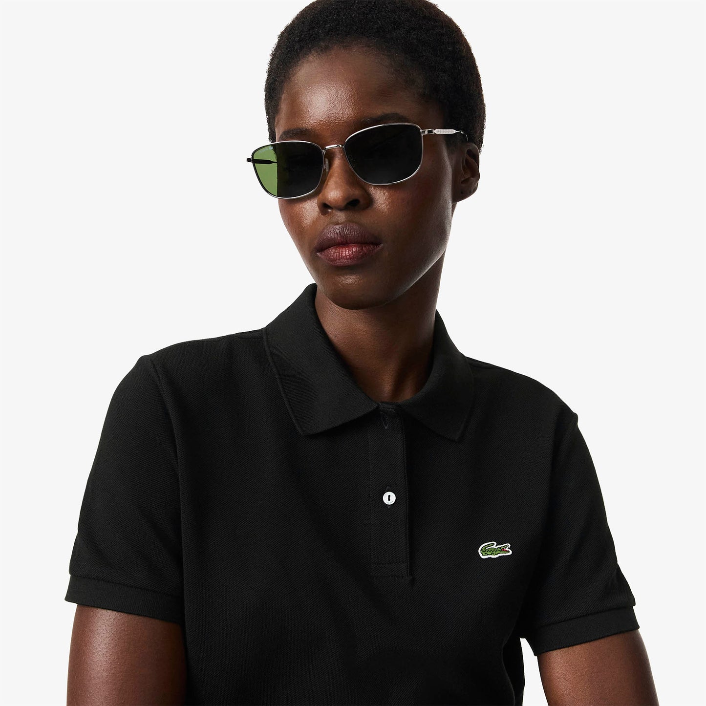Women's Lacoste Polo Shirt (Black)